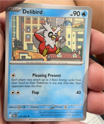 2023 Pokémon Crown Zenith #018 Delibird — front