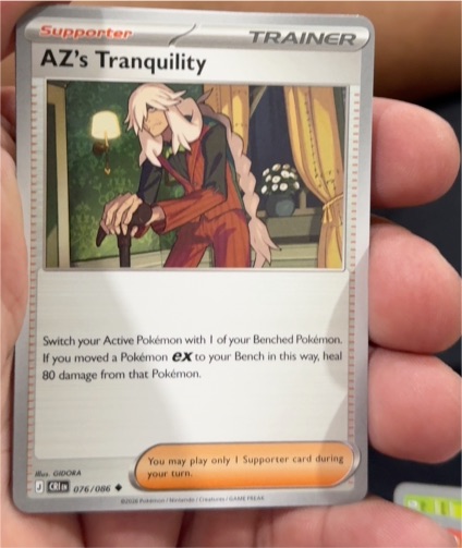 2020 Pokémon Chaos Rising #076 AZ's Tranquility — front