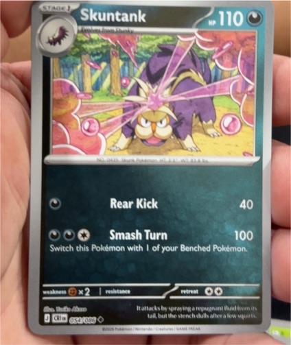 2016 Pokémon Chaos Rising #054 Skuntank — front