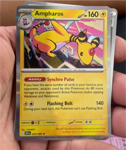 2016 Pokémon Chaos Rising #029 Ampharos — front