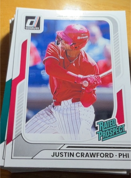 2026 Donruss #194 Justin Crawford Rated Prospect — front
