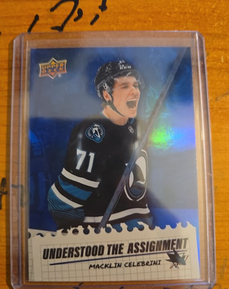 2025-26 Upper Deck Extended Series #UA-14 Macklin Celebrini — front