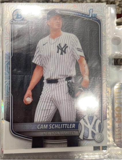 2025 Bowman Chrome #BCP-166 Cam Schlittler — front