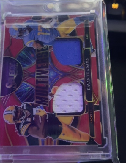 2025 Panini Select #MVJ-DAS Davante Adams Multiverse Dual Patch — front