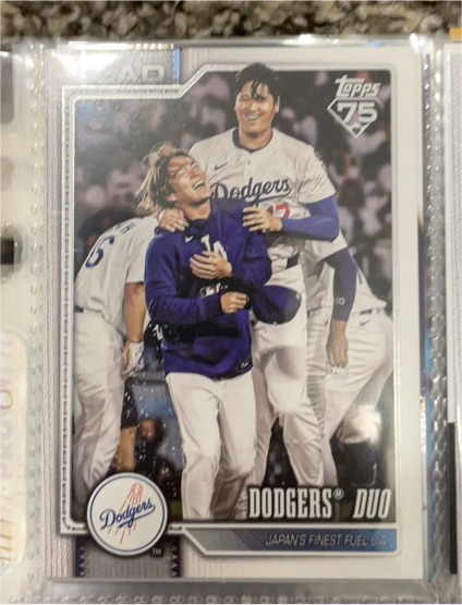 2026 Topps Series 1 #265 Dodgers Duo — front