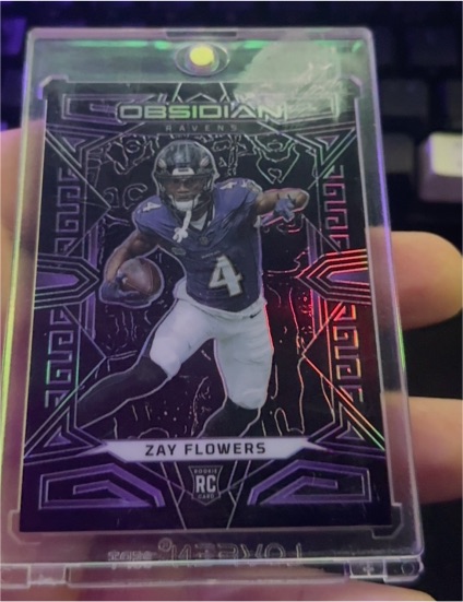 2023 Panini Obsidian #107 Zay Flowers — front
