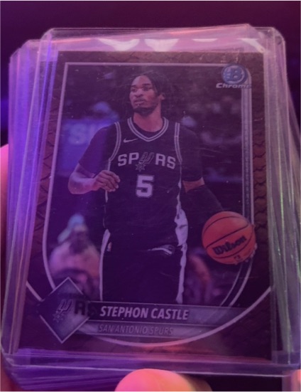 2025-26 Bowman Chrome #BCV-145 Stephon Castle — front
