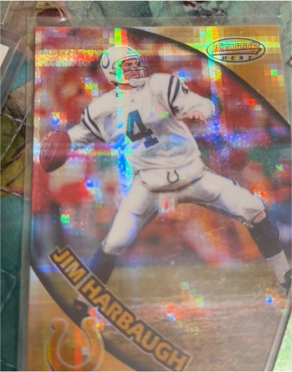 1997 Bowman's Best #47 Jim Harbaugh Indianapolis Colts — front