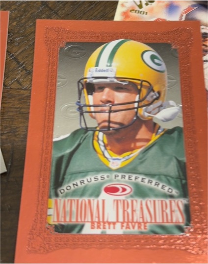 1997 Donruss Preferred National Treasures #124 Brett Favre — front