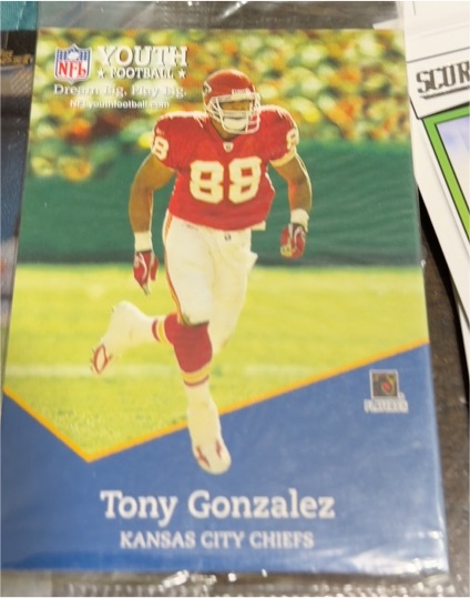 2000 NFL Youth Football Tony Gonzalez Kansas City Chiefs — front