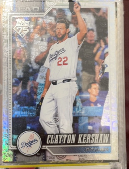 2023 Topps Series 1 #22 Clayton Kershaw — front
