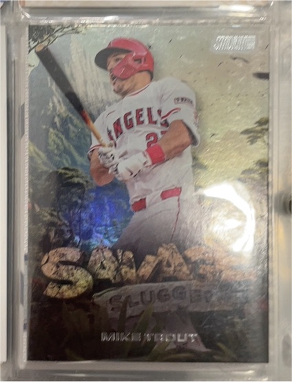 2025 Topps Stadium Club #SS-13 Mike Trout Savage Sluggers — front