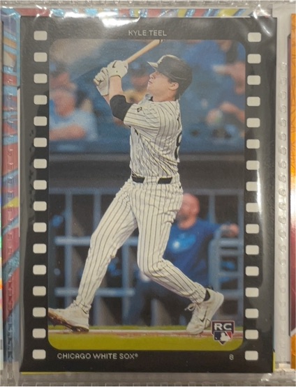 2026 Topps Heritage Ready and Action #8 Kyle Teel Rookie Insert Chicago White Sox — front