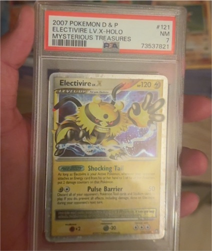 2007 Pokemon Diamond & Pearl Mysterious Treasures #121 Electivire LV.X — front