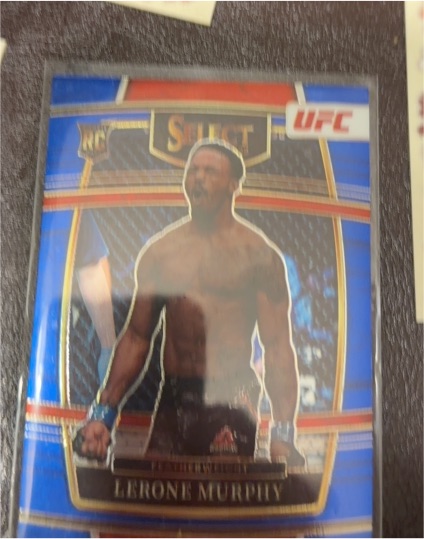 2022 Panini Select UFC #33 Lerone Murphy Blue Prizm Rookie — front