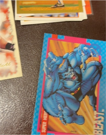 1992 Impel Marvel Super Heroes #1 Beast — front