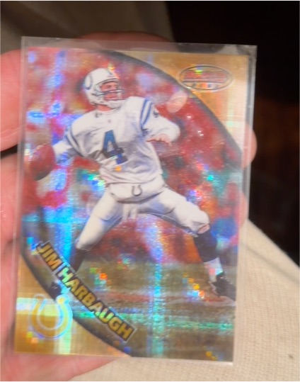 1997 Bowman's Best #47 Jim Harbaugh — front