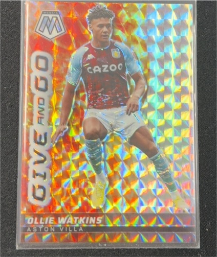 2021-22 Panini Mosaic Premier League #13 Ollie Watkins Give and Go — front