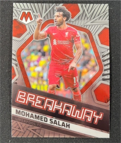 2021-22 Panini Mosaic Premier League #18 Mohamed Salah Breakaway — front
