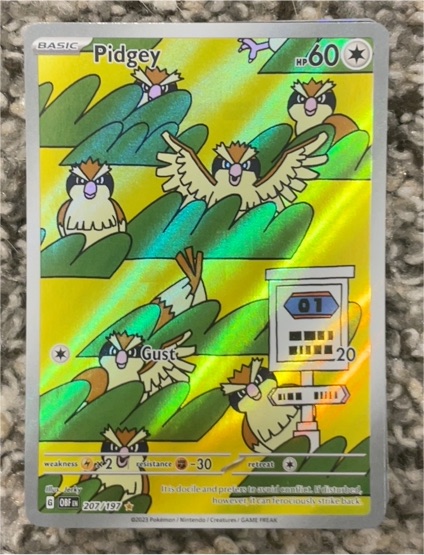 2023 Pokémon SV03: Obsidian Flames #207 Pidgey — front