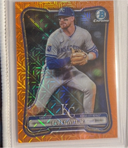 2026 Bowman Chrome #25 Bobby Witt Jr. — front