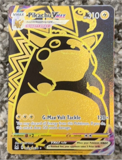 2022 Pokémon Lost Origin #TG29 Pikachu VMAX — front