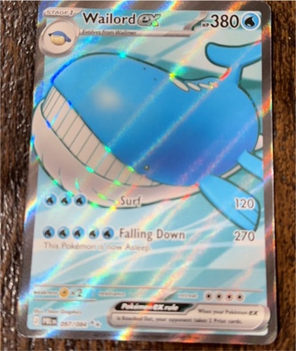 2026 Pokémon Wailord ex #097/084 — front