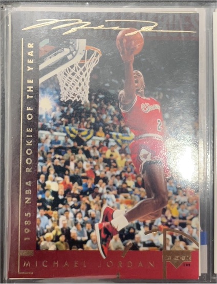 1994 Upper Deck #37 Michael Jordan Rookie of the Year — front