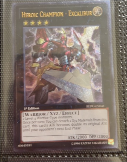 2012 Yu-Gi-Oh! Heroic Champion - Excalibur REDU-EN041 — front