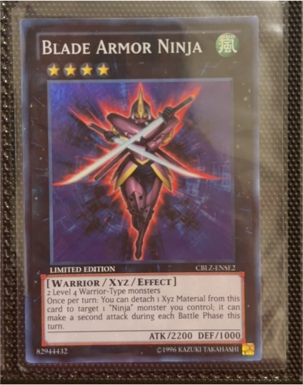 Yu-Gi-Oh! 2010 Cosmo Blazer #CBLZ-ENSE2 Blade Armor Ninja — front