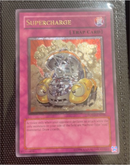 1996 Yu-Gi-Oh! POTD-EN056 Supercharge — front