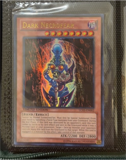 1996 Yu-Gi-Oh! LC03-EN002 Dark Necrofear — front