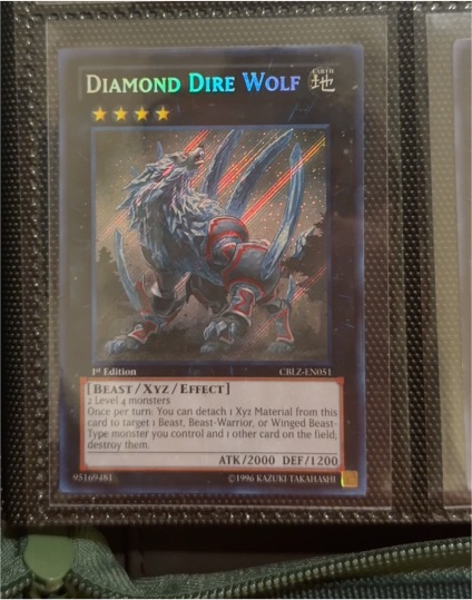 2013 Yu-Gi-Oh! CBLZ-EN051 Diamond Dire Wolf — front