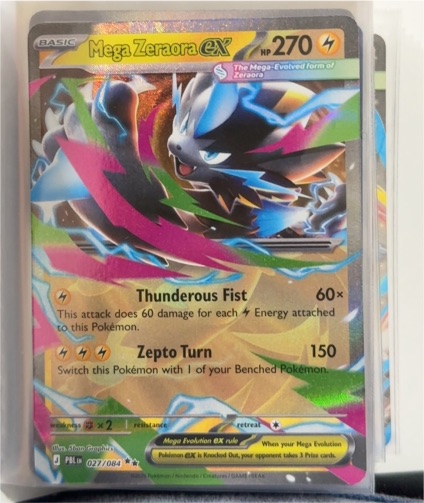2026 Pokémon Mega Zeraora EX #027 — front