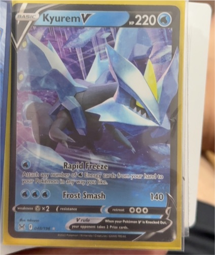 2022 Pokémon Sword & Shield Lost Origin #048 Kyurem V — front