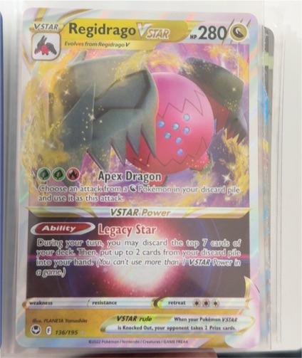 2022 Pokémon #136 Regidrago VSTAR — front