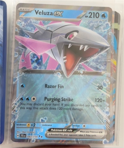 2023 Pokémon TCG Veluza ex 043/159 Journey Together — front