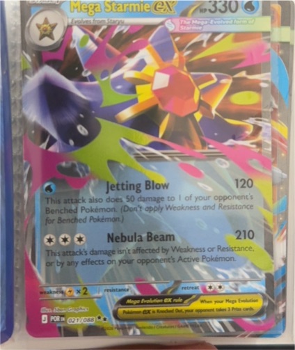 Mega Starmie EX 021/088 Perfect Order — front