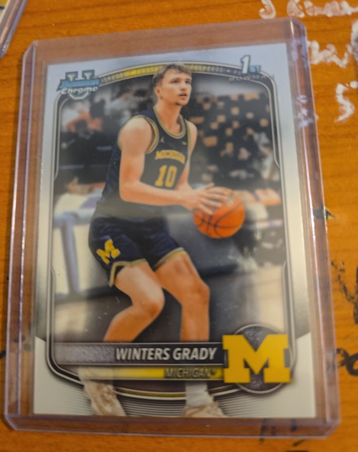 2025-26 Bowman Basketball Chrome 1st Prospect #BCP-67 Winters Grady — front