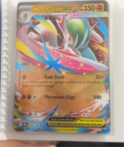 2016 Pokémon Mega Gallade EX 048/086 — front