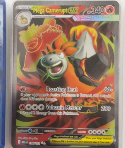 2007 Pokémon EX Ruby & Sapphire #156 Mega Camerupt ex — front