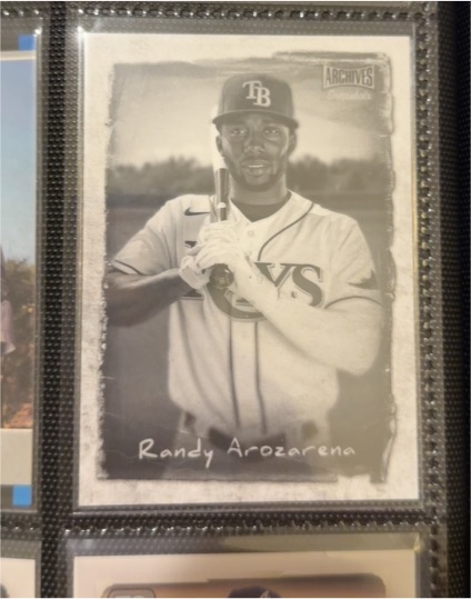 2021 Topps Archives Snapshots Tintype Titans #TT-RZ Randy Arozarena — front