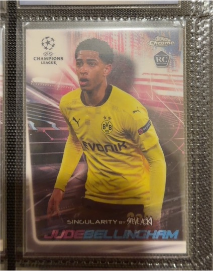 2020 Topps Chrome UEFA Steve Aoki Singularity Insert #S-JB Jude Bellingham — front