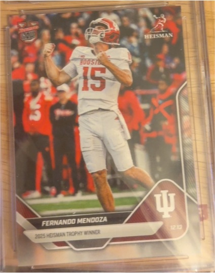 2025 Topps Heisman Trophy Winner #12/19 Fernando Mendoza — front