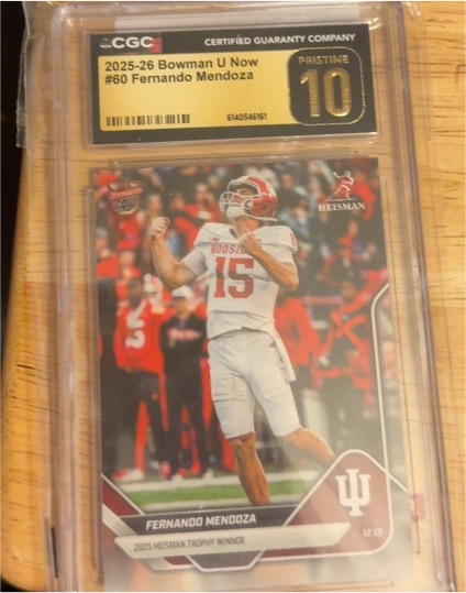 2025 Bowman U Now #60 Fernando Mendoza — front