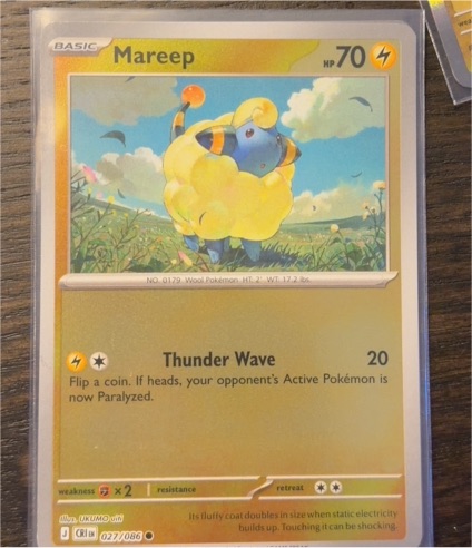 2026 Pokémon TCG Chaos Rising #027 Mareep — front