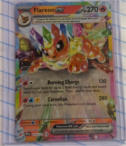 2022 Pokémon #014 Flareon ex — front