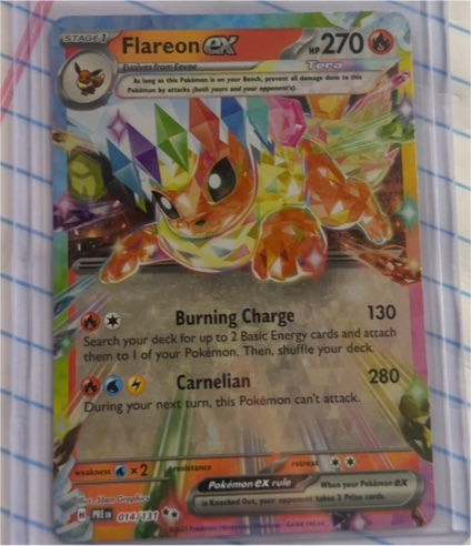 2025 Pokémon #014 Flareon ex — front