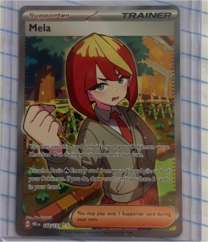 2025 Pokémon TCG Prismatic Evolutions #140 Mela — front