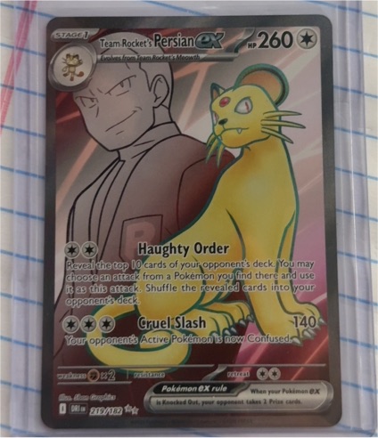 2022 Pokémon SV10 #219 Team Rocket's Persian ex — front